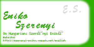 eniko szerenyi business card